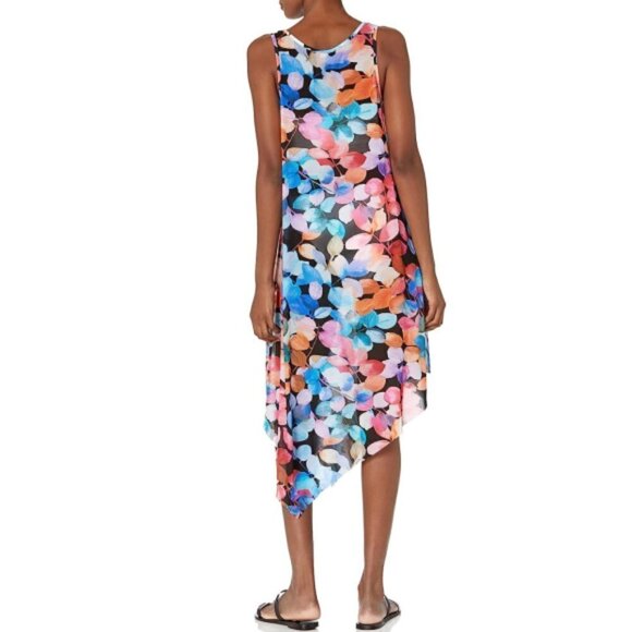 Profile by Gottex 'Color Rush' Asymmetrical Swimsuit Cover-Up Dress, Multicolor - Picture 2 of 2